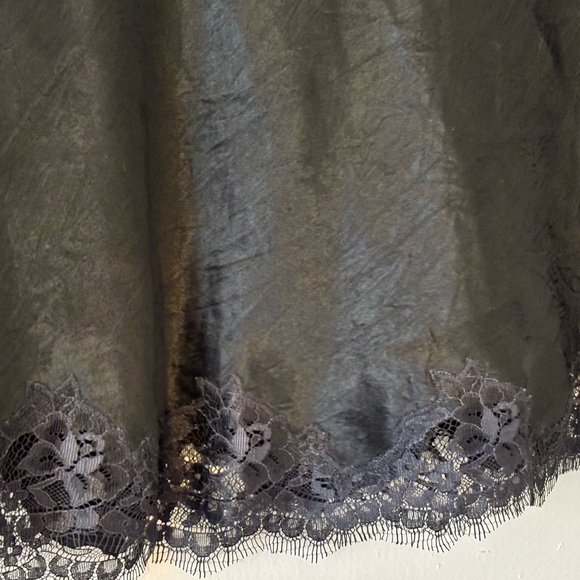 NWT J. Crew Gwen Black Satin Lace Slip Skirt - Women’s Small - Picture 6 of 10